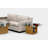 SQG Glass Top Coffee Table-9521559-9521557
