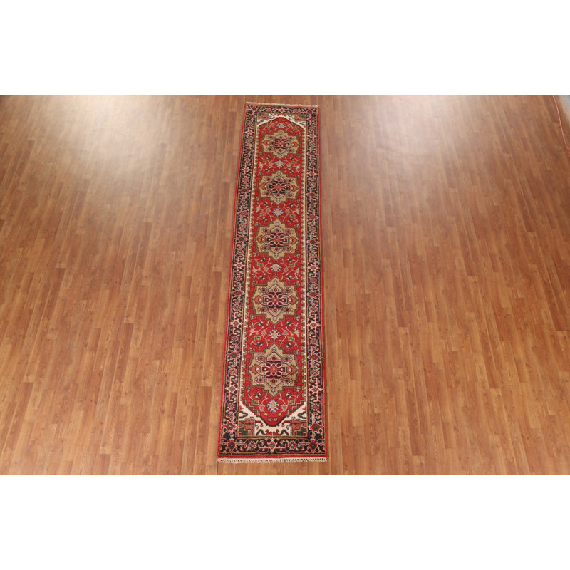 Tapis de couloir oriental fait à la main 3 x 12 po