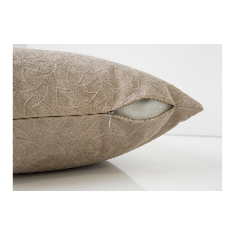 Pillows, 18 X 18 Square, Insert Included, Accent, Sofa, Couch, Bedroom, Polyester, Taupe