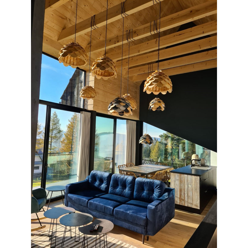 Loraine 1 - Light Unique/Statement Pendant, 120cm H x 35cm W x 35cm D