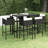 Garden Bar Set with Cushions-615072814