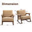Chaise berçante moderne Mid-Century-216368512