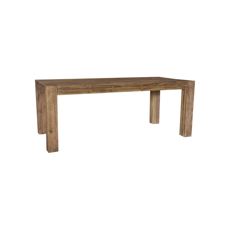 Amanpreet Teak Solid Wood Dining Table, 78cm H x 220cm L x 100cm W