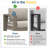All-Weather Metal 3-Seat Patio Sofa With Cushions-718349528-718349535