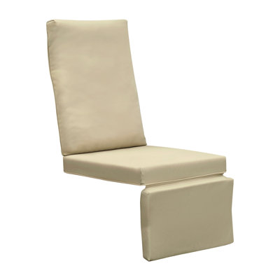 Coussin de patio inclinable toutes saisons pour l'extérieur, coussin de remplacement pour fauteuil inclinable imperméable