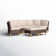 Argyri 7 Piece Wicker Outdoor Patio Conversation Furniture Sectional Set with Fire Pit Table