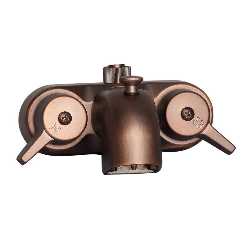 54'' x 30'' Freestanding Soaking Cast Iron Bathtub, Oil Rubbed Bronzed