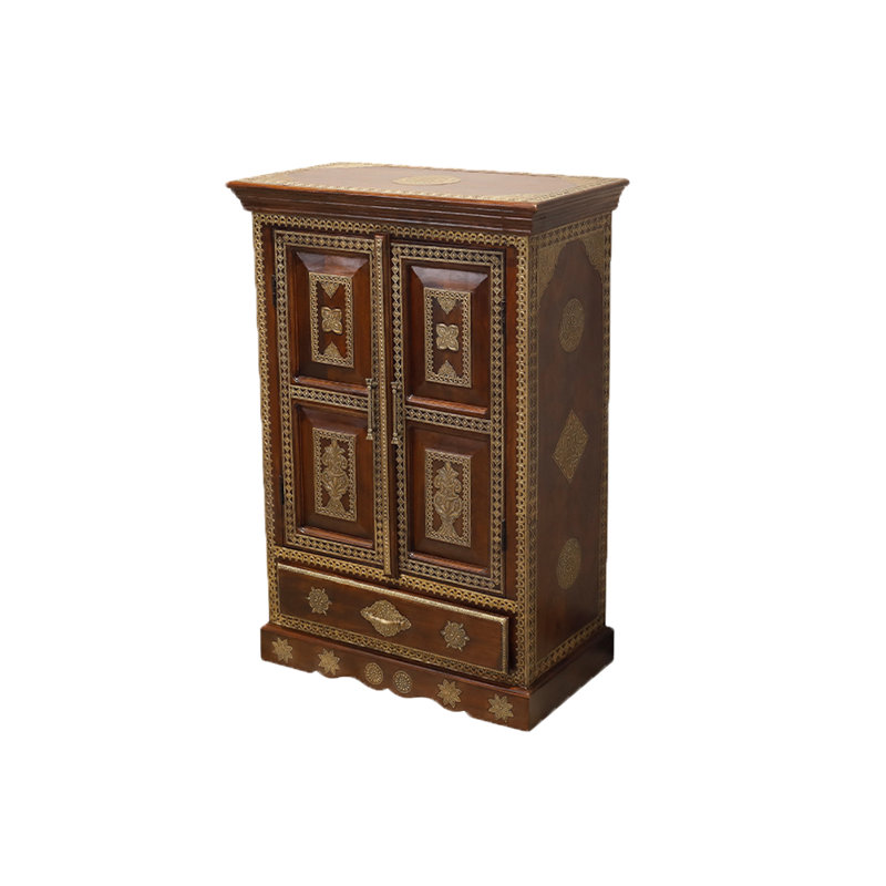 Armoire d'appoint en bois massif Abbriella