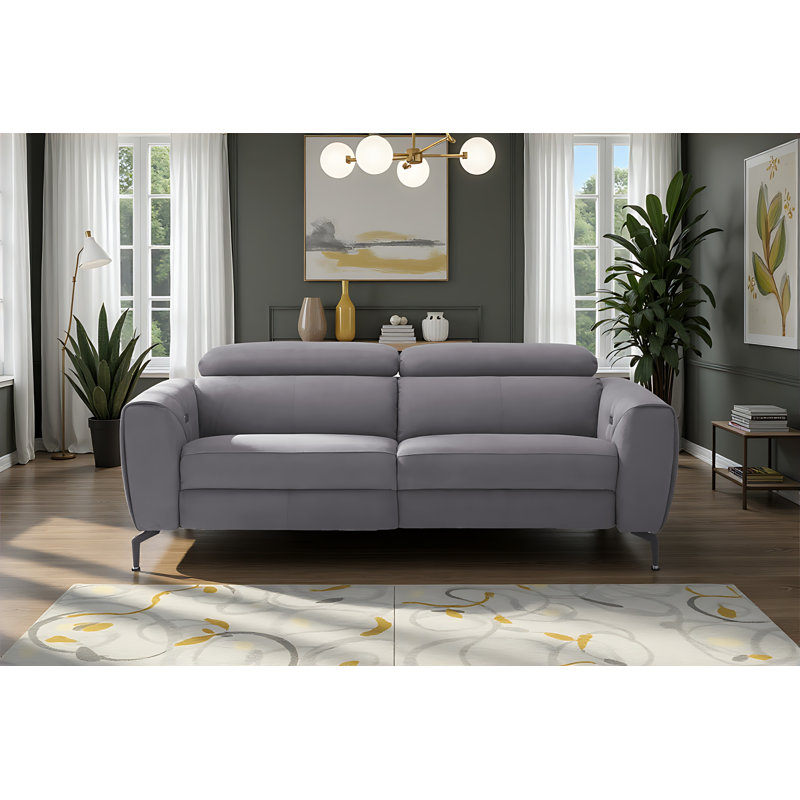 Sunnah Upholstered 82'' Power Reclining Sofa