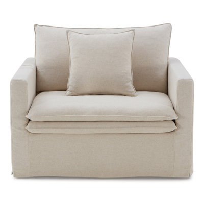 Chaise transitionnelle l 47 po, taupe