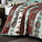 Dune Microfiber Coverlet Southwestern Cowboys Aztec Quilt Set-688693819