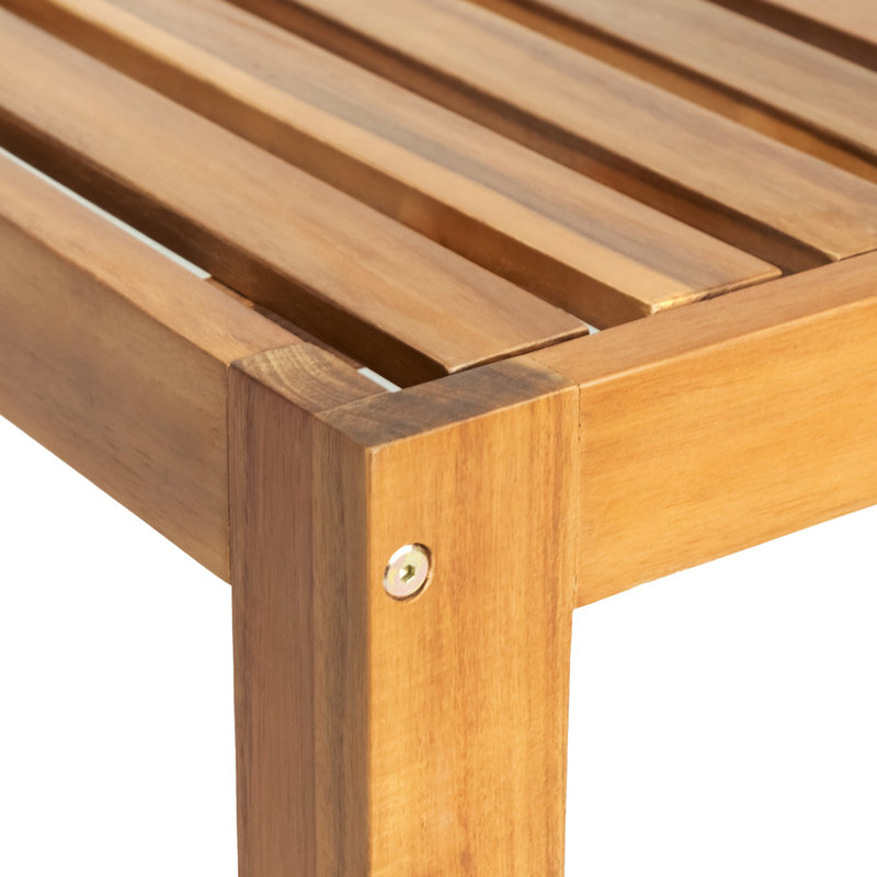 Canapé modulaire d'extérieur 5 avec coussins - bois naturel, coussins bleus, eau, -, pour la chasse, Natural