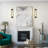 24" Dimmable LED Wall Mounted Sconce With Natural Spanish Marble Shade 5 Colors Adjustable-701834827