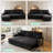83'' L-Shaped Sleeper Sofa Reversible Couch Pull Out Couch With Storage Chaise-569780793