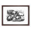 Pigs Illustration in Black and White - Framed Print-55616609-55616610