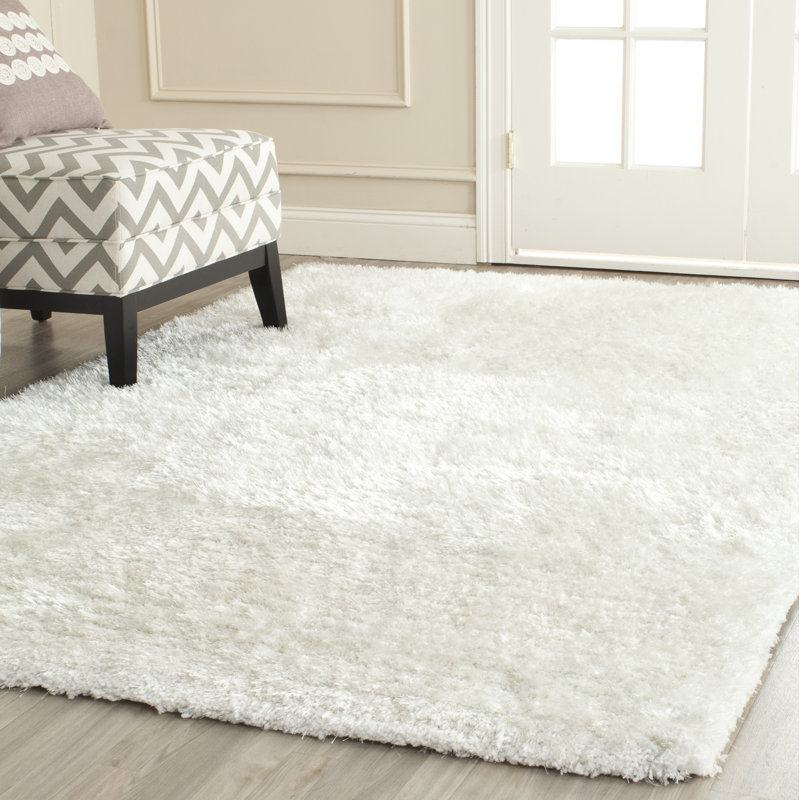 Keagan Solid Colour Hand Woven Area Rug, Rectangle 122 x 183 cm