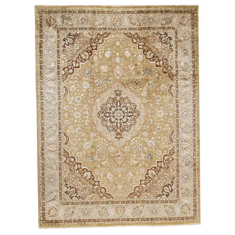 Oriental Area Rug in Gold