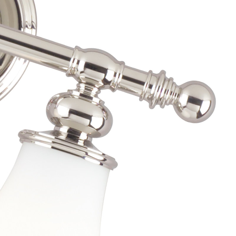 Weston 2 - Light Vanity Light, Polished Nickel