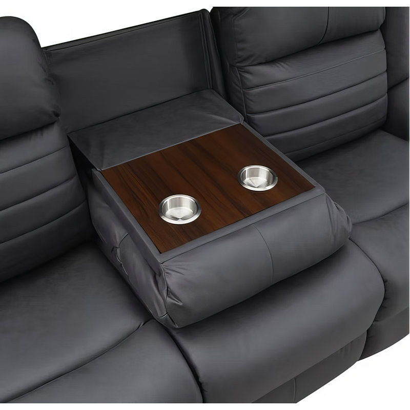 Max 3 Piece Grey Reclining Set