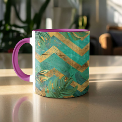 Chevron 11oz Accent Coffee Mug
