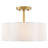 Verwood Fabric Semi Flush Mount-2077443863