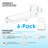 Floating Shoe Display Rack 6-Piece Set With Lights, Glowing Colour Changing Wall Rack