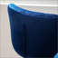 Tabourets de bar pivotants rembourrés réglables en bleu