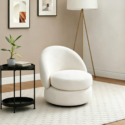 Upholstered Swivel Accent Chair