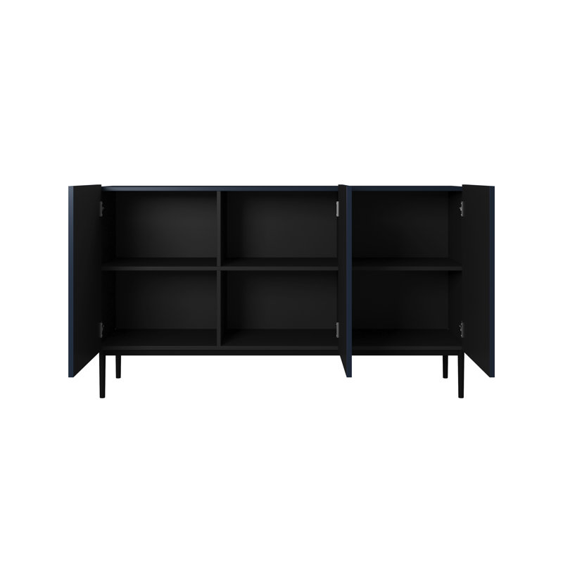 150cm Sideboard, Blue/Black