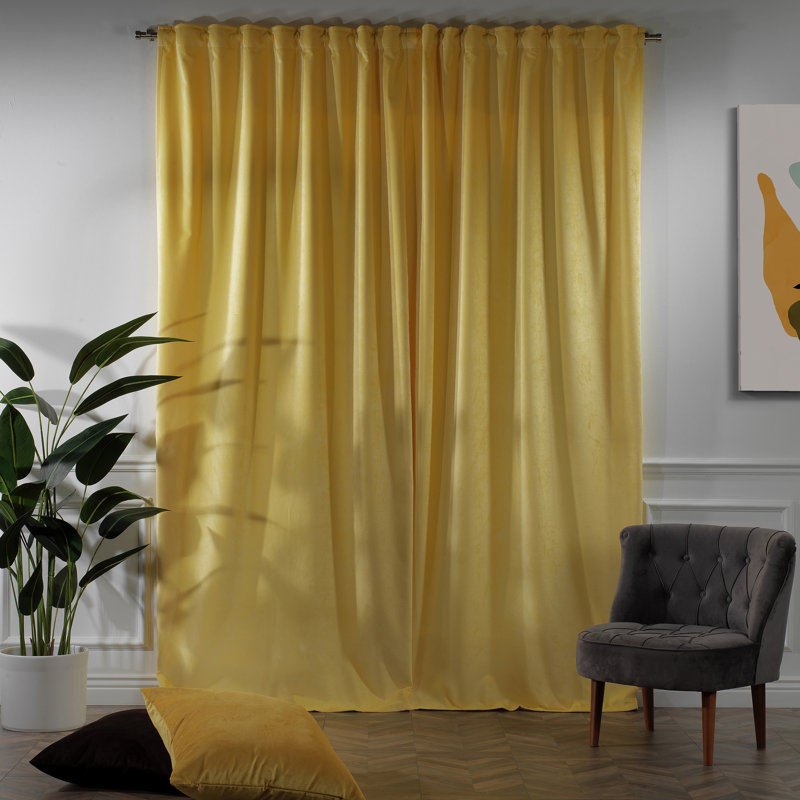 Decorative Double Panel in Matt, Extra Wide X Extra Long, L 52 po x L 95 po, 63 citron