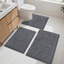 Ensemble de tapis de bain 3 pièces, ensemble de tapis de bain en microfibre-2130734023