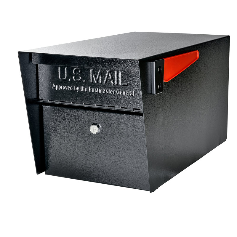 Steel Post Mounted Mailbox