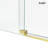 56-61" W x 76" H Frameless Single Pivot Shower Door with Clear Tempered Glass, Shatter-Resistant Film & Installation Hole Locator-129047534