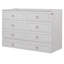 Grand lit escamotable avec grands tiroirs, blanc