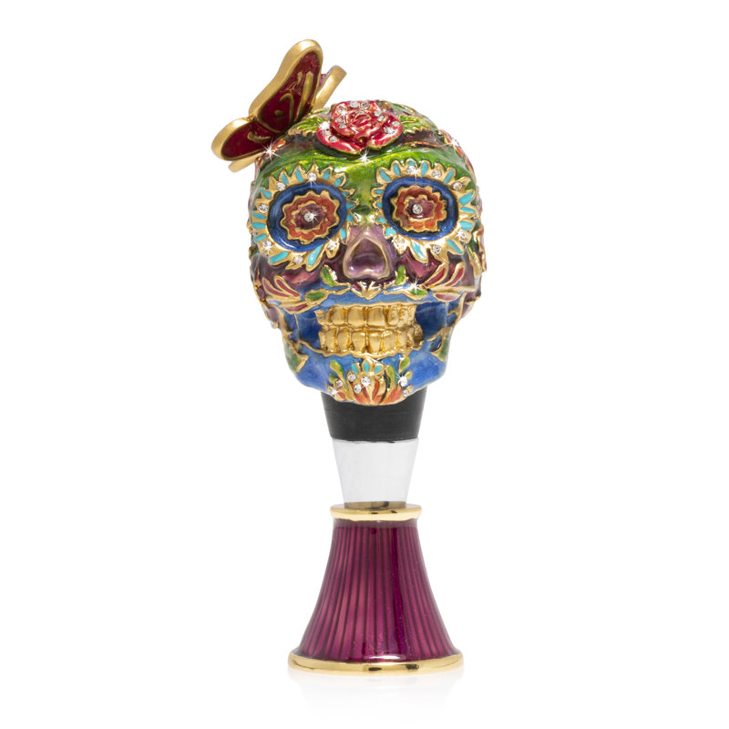 Calavera Wine Charm