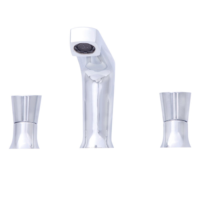 Widespread 2-handle Bathroom Faucet, Polished Chrome