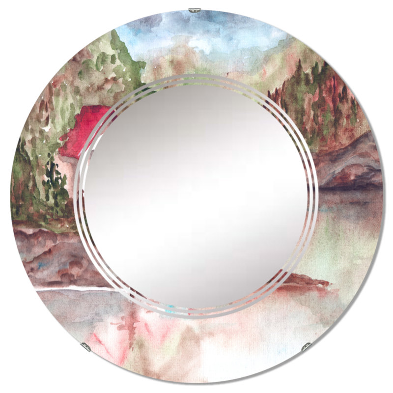 Miroir de salle de bain mural rond, 24 po x 24 po