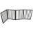 Dark Brown Solid Wood Pet Fence - Foldable For Easy Storage Home Barrier Wooden Gate Stylish And Functional Easily Moved Stored At