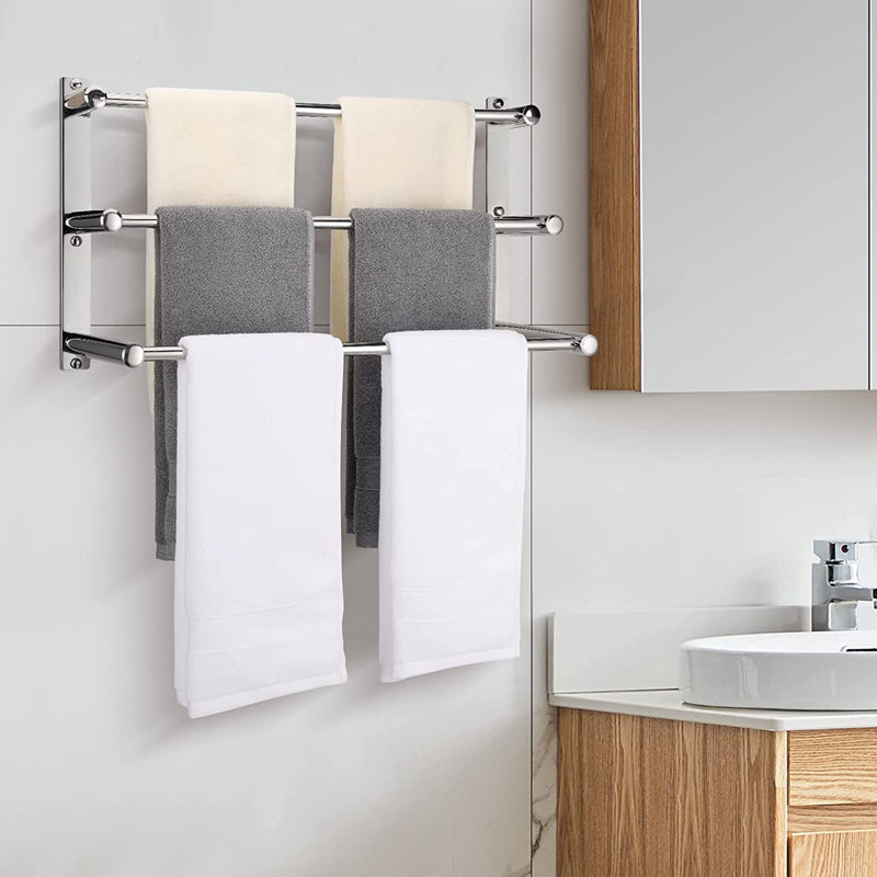 3 Wall Towel Rack