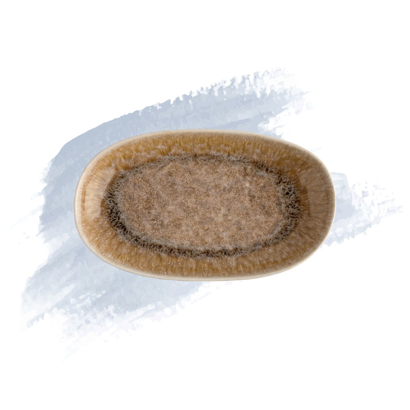 Mariessa Oval Platter, H 1 po x l 8,5 po x P 14 po