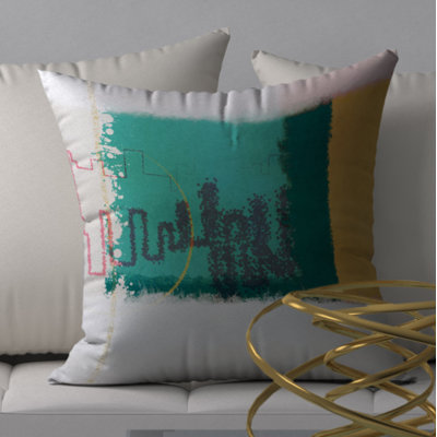  Scores Extol Square Pillow Cover & Insert