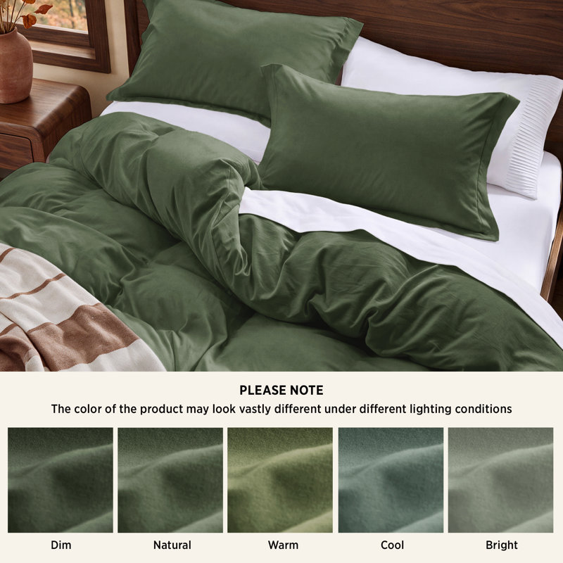 Housse de couette en microfibre très grande taille - ensemble de literie très douce en coton prélavé (ensemble de 3)