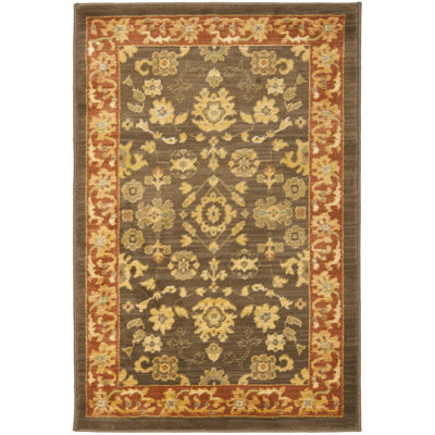 Tapis brun / rouge Christensen