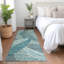 Tapis bleu sarcelle lavable à la machine Premium Prisco-1962077756