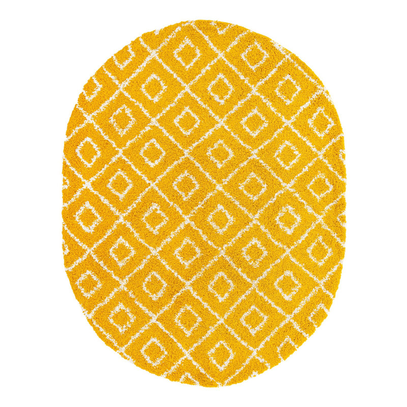 Atasia Geometric Indoor Rug, Oval 7'10" x 10'