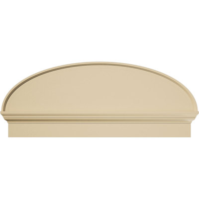 Fronton en uréthane Elliptical Signature, brun clair apprêté