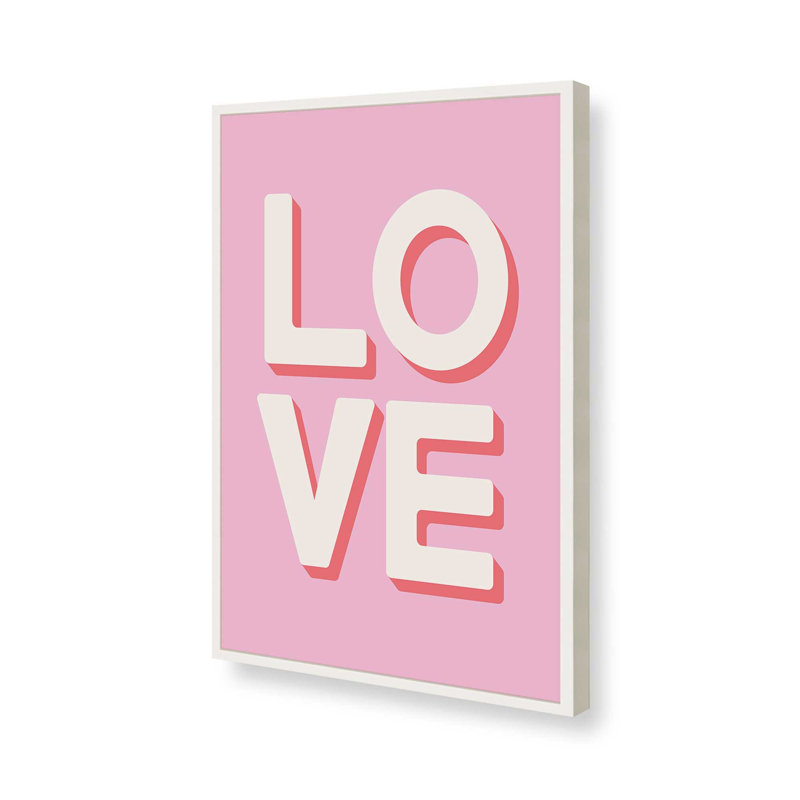 «Love rose» par Garima Dhawan, reproduction d'art sur toile, H 32 po x l 24 po, Blanc