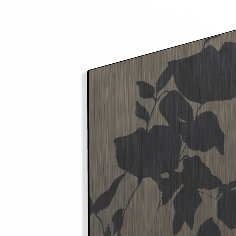  «Fortuna Black» par Design Fabrikken, art mural en métal, H 16 po x l 12 po