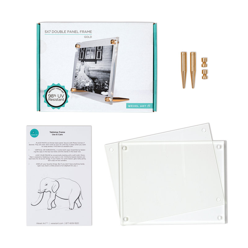 Cateno Tabletop Single Picture Frame, Gold