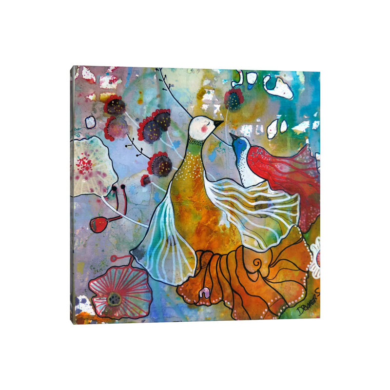 La Danse by Sylvie Demers - Wrapped Canvas Painting, 45.72 cm H x 45.72 cm W x 1.91 cm D